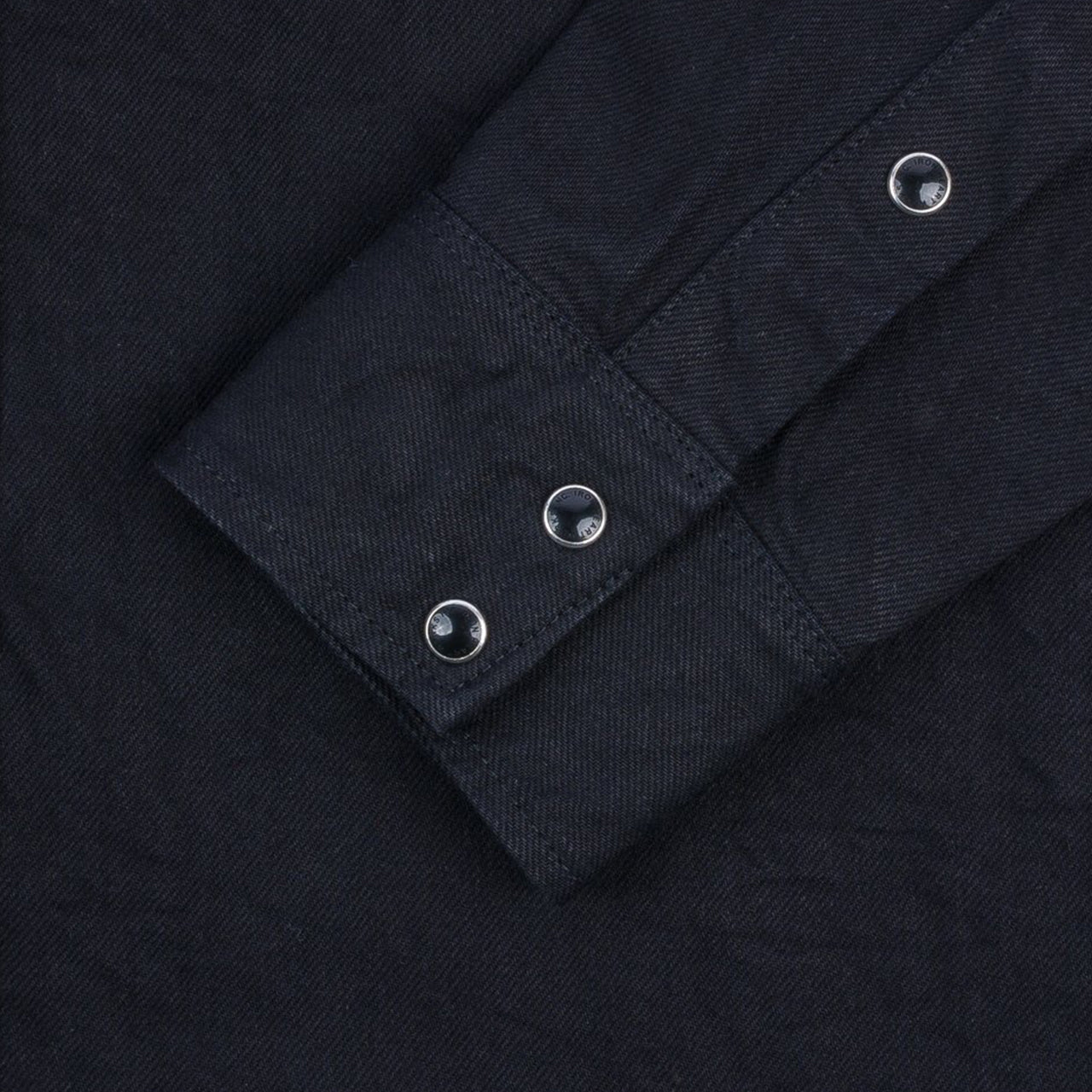 IHSH-396-BLK 13.5 oz. Denim Western Shirt Black