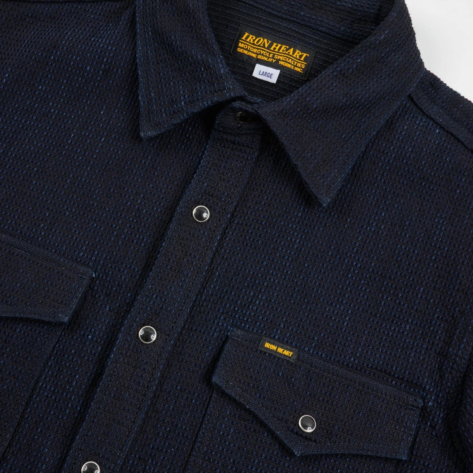 IHSH-437-IND 13.5 oz. Dobby Cloth CPO Shirt Indigo