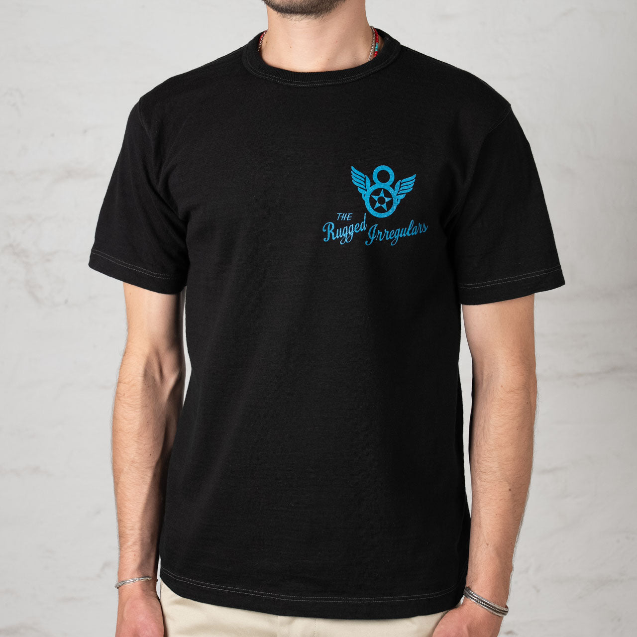 Slub Yarn T-Shirt 322nd BOMB SQ. Schwarz