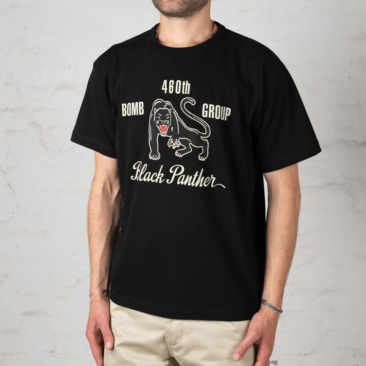 T-Shirt 460th Bomb SQ. Black Panther Schwarz