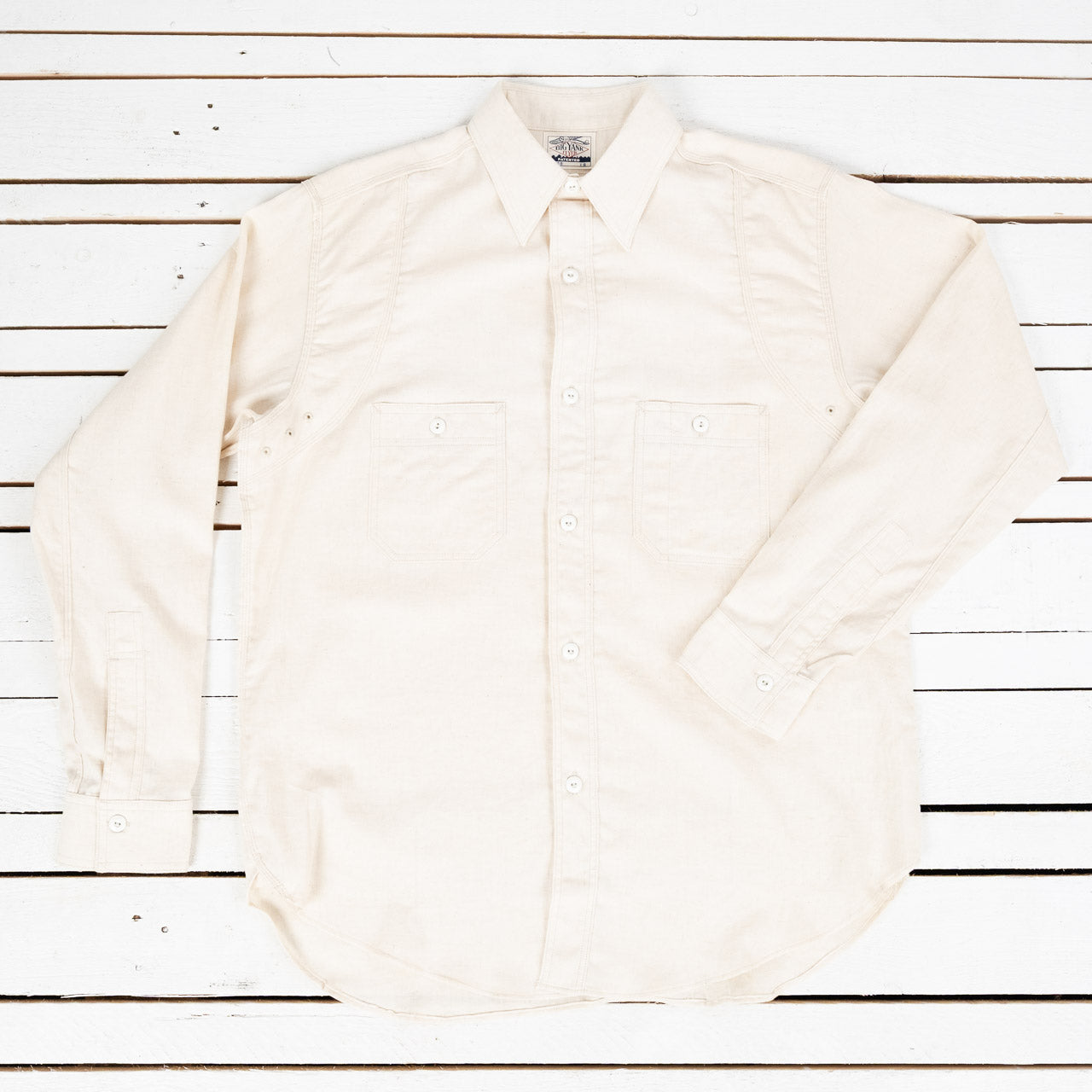 Big Yank C1920 Shirts Flyer Cotton Linen Natural
