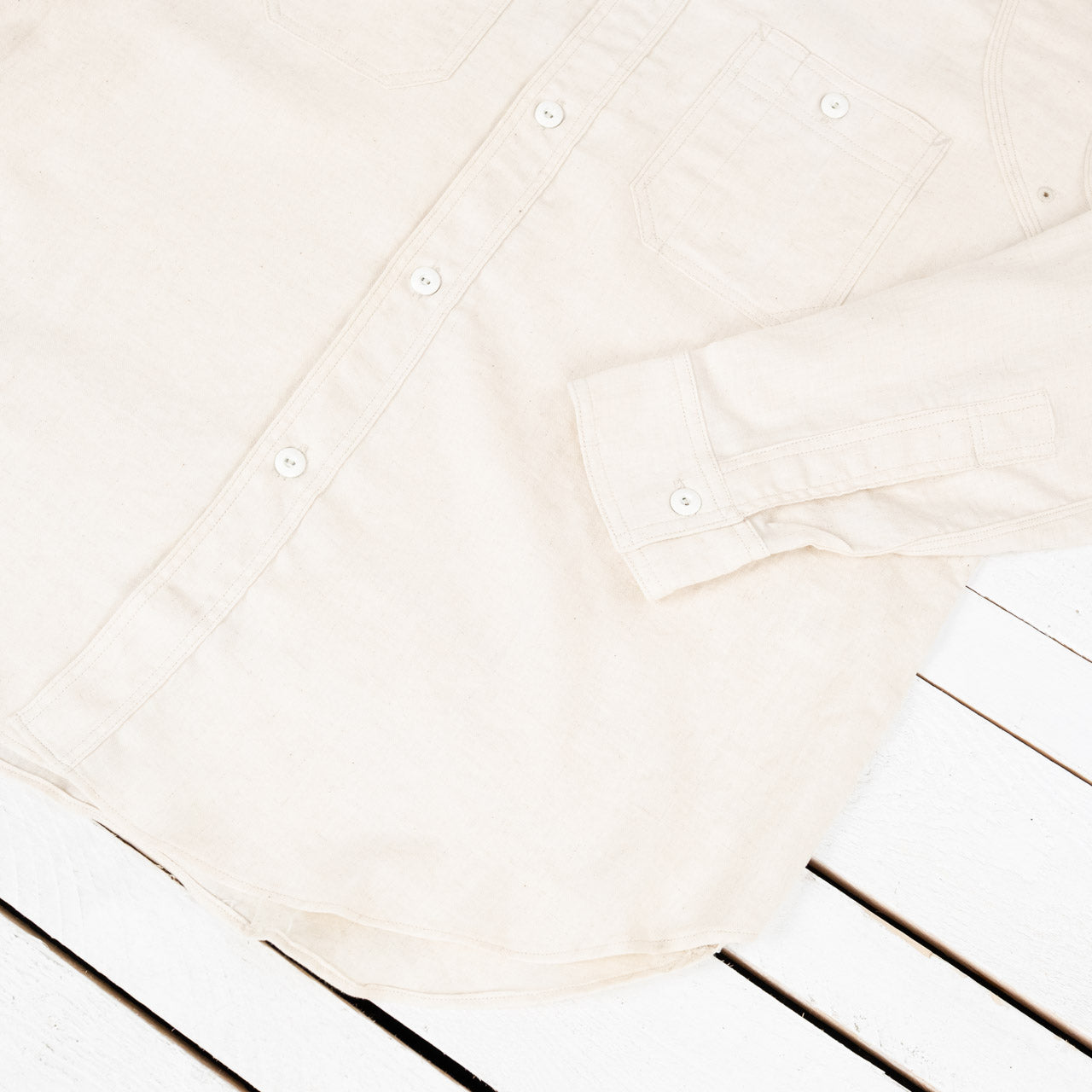 Big Yank C1920 Shirts Flyer Cotton Linen Natural