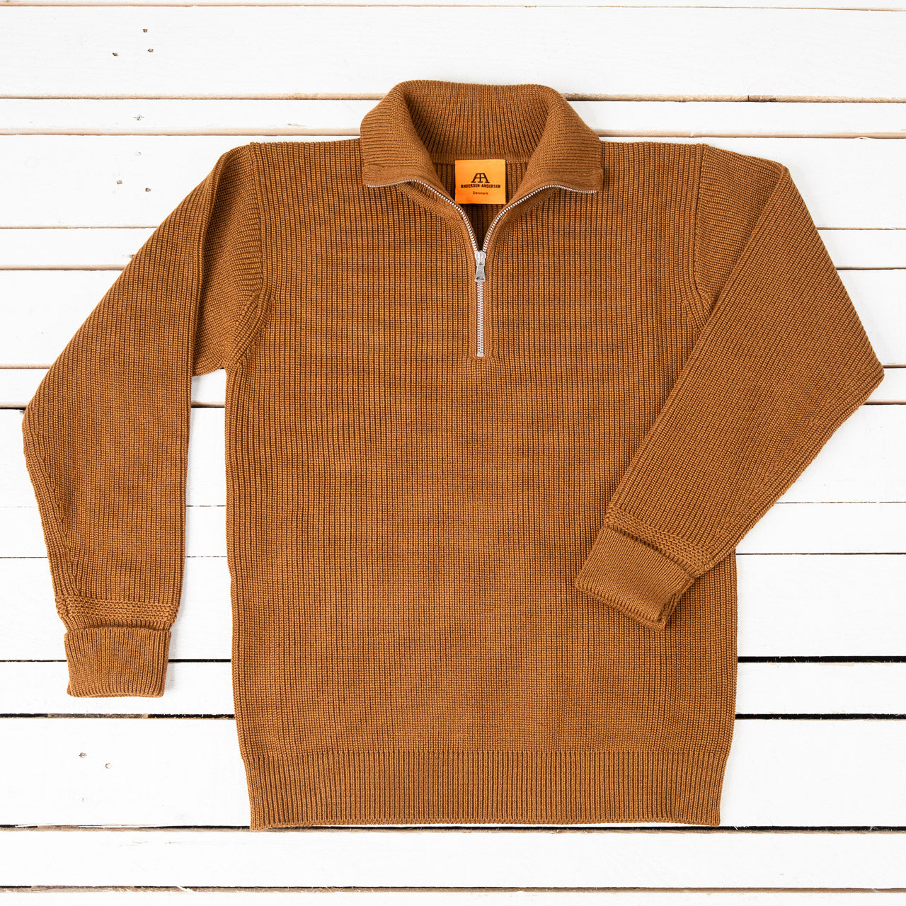 Sailor Half-Zip Brown