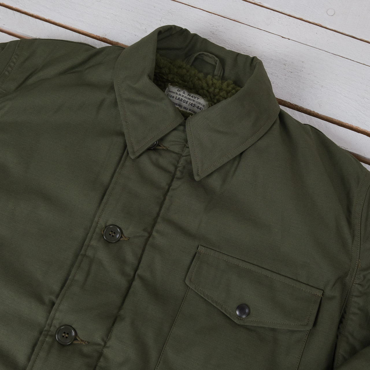 A-2 Deck Jacket "U.S. NAVY" Olive Drab