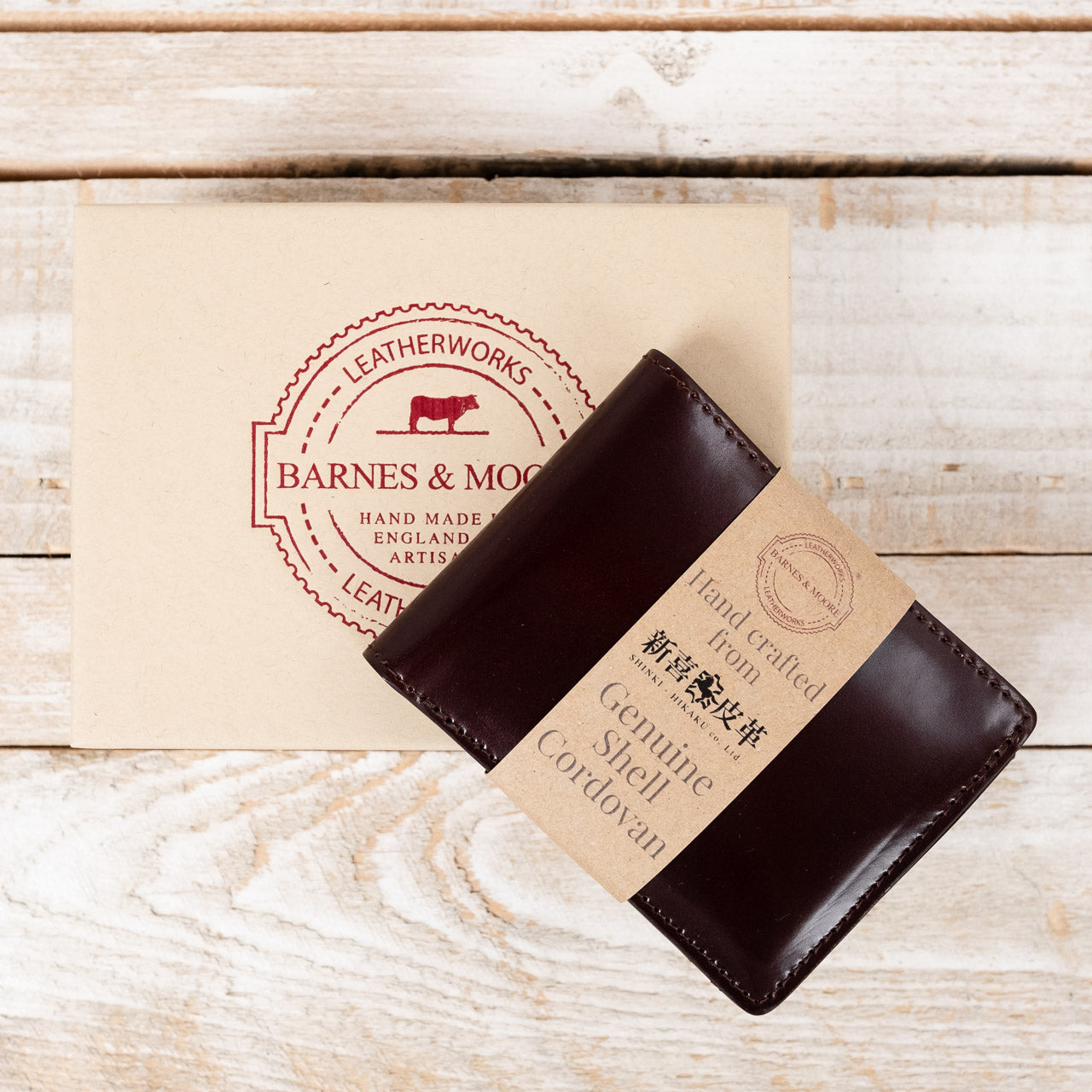 Longshore Coin Geldbeutel Shinki Shell Cordovan Bordeaux