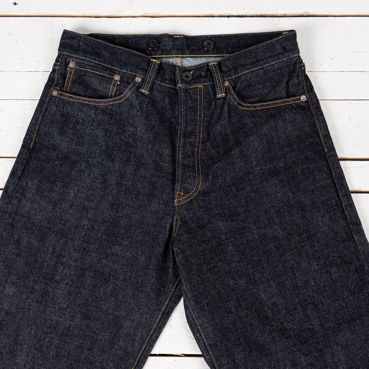 14 oz. Denim Pants Wide Straight Dark Indigo