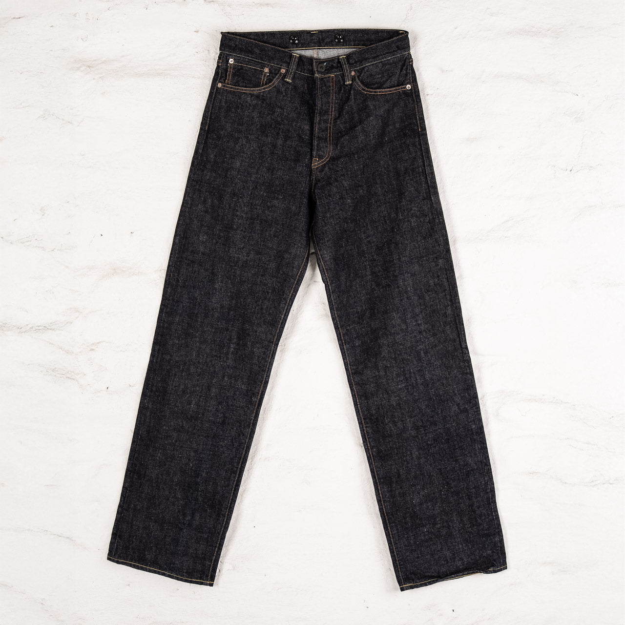 14 oz. Denim Pants Wide Straight Dark Indigo