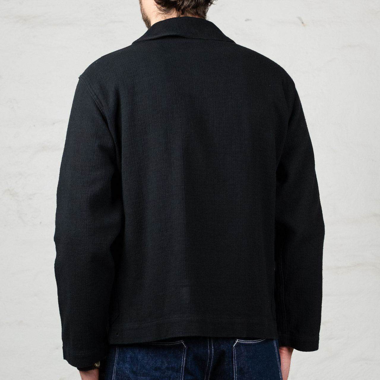 Rasp Dobby Utility Jacket Sumi Black