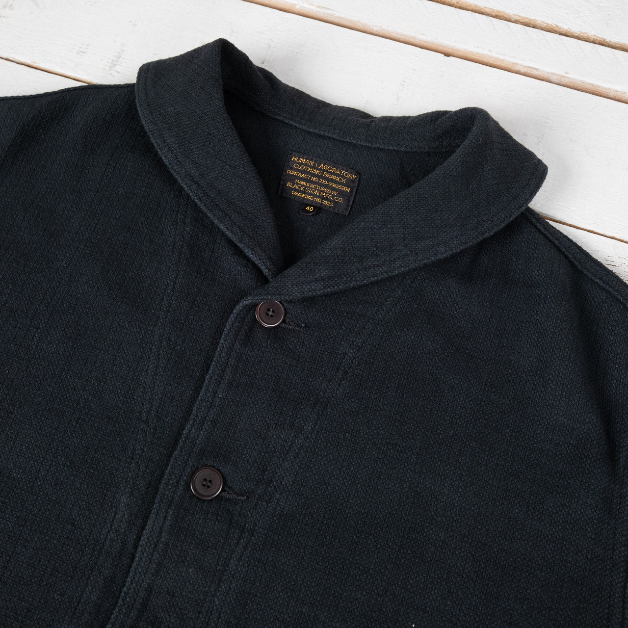 Rasp Dobby Utility Jacket Sumi Black