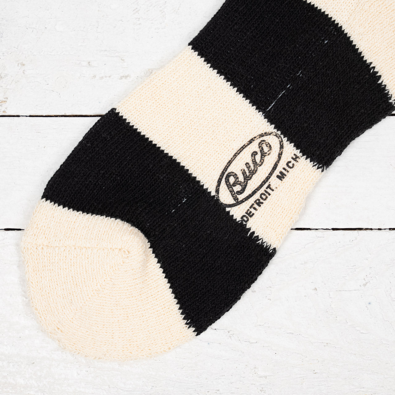 Buco Striped Action Socks White/Black