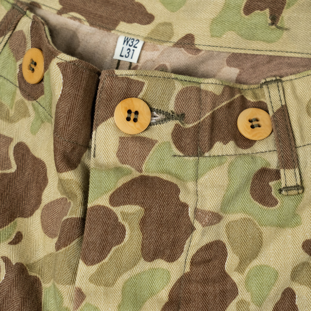 Trousers, Herringbone Twill, Camouflage