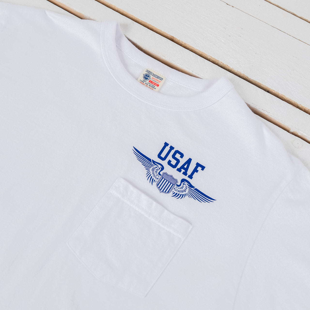 S/S Pocket T-Shirt US Air Force White