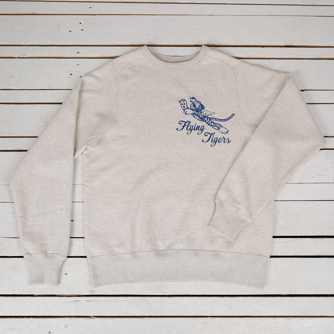 Freedom Sleeve Sweat Shirt Flying Tigers Oatmeal
