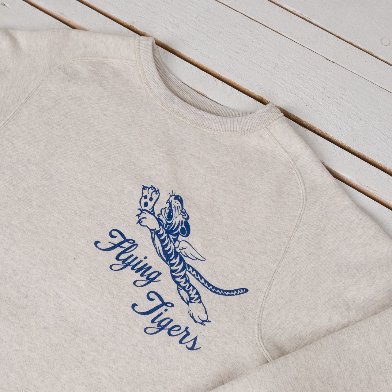 Freedom Sleeve Sweat Shirt Flying Tigers Oatmeal
