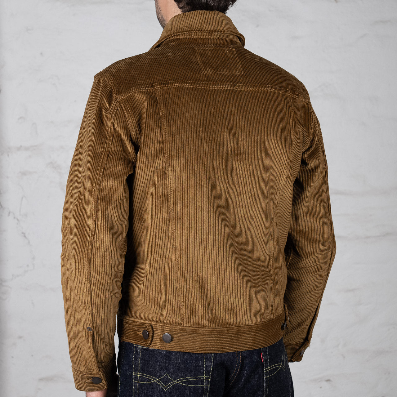Freenote Cloth Classic Trucker Jacket Gold Corduroy, Rückenansicht