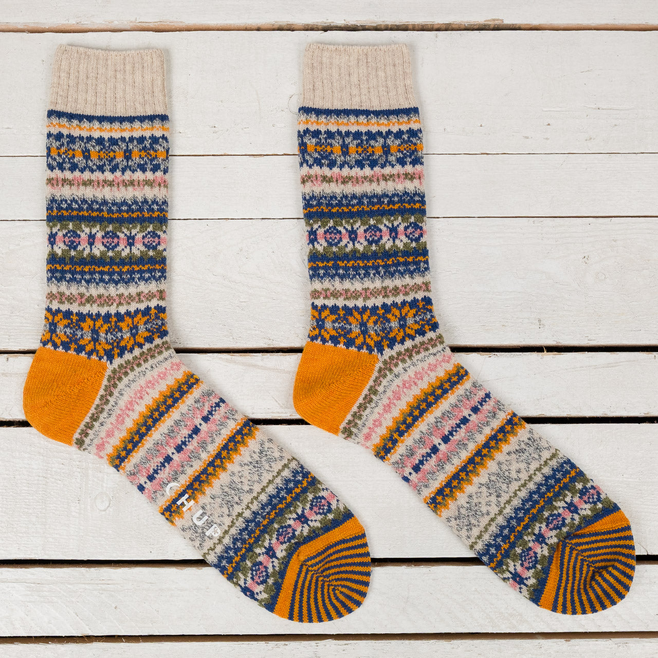 Fair Snow Wool Oatmeal Socks