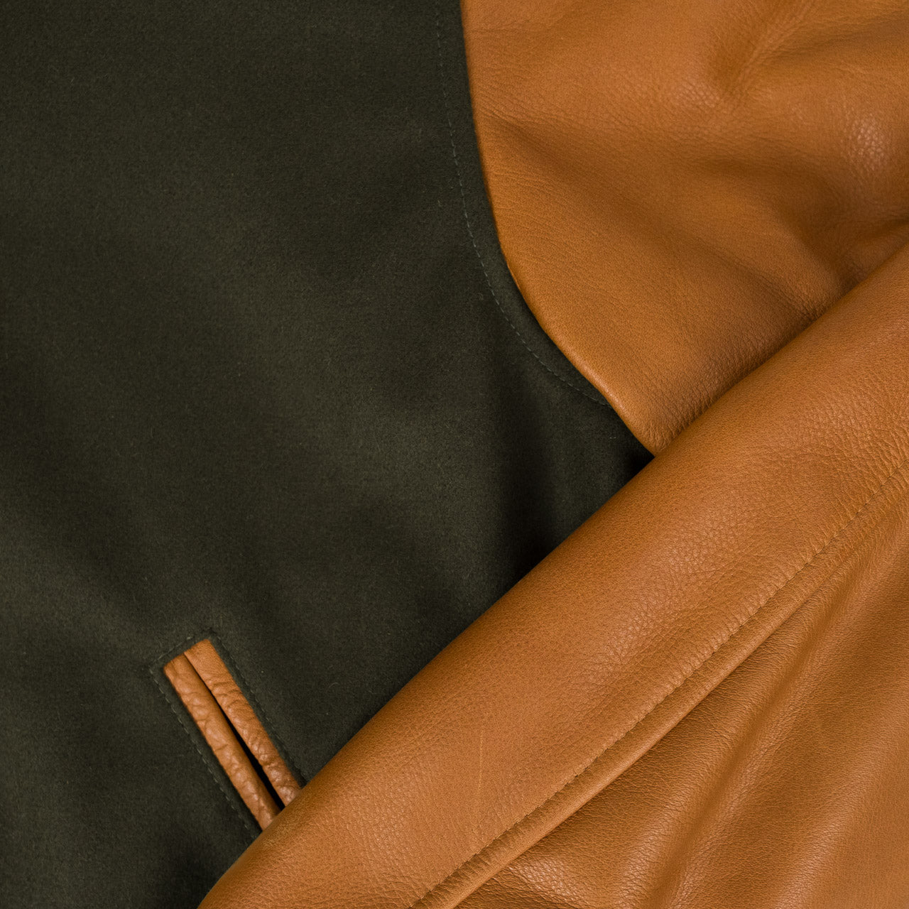 Varsity Jacket Loden / Rust