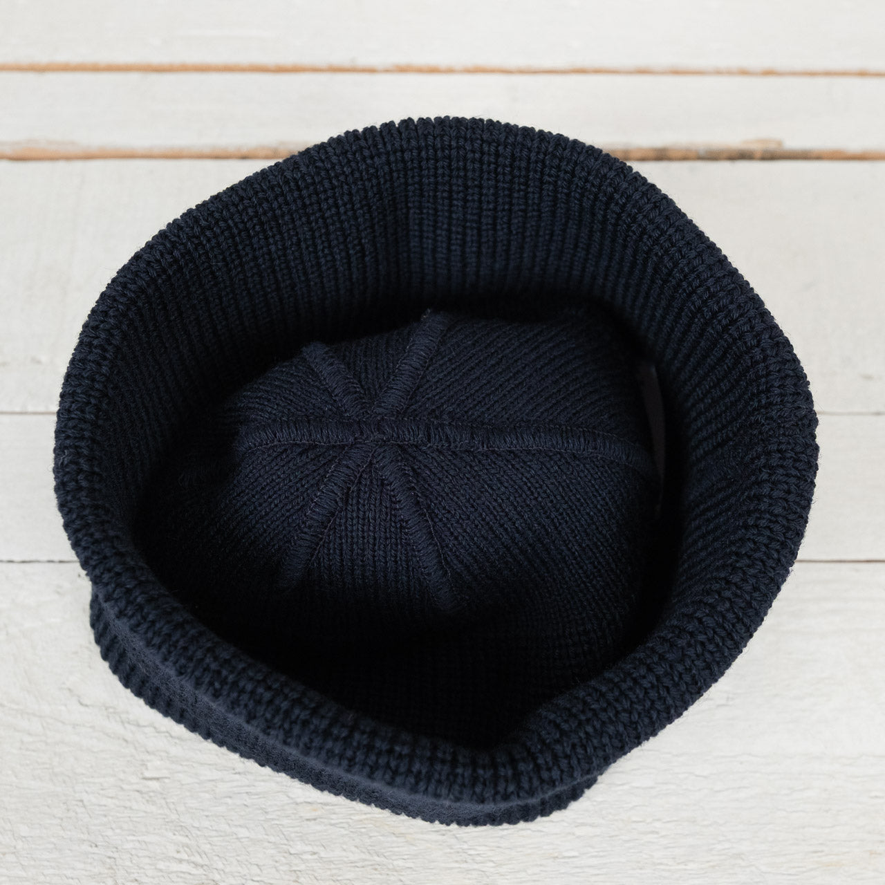 Wool Knit Watch Cap Dark Navy