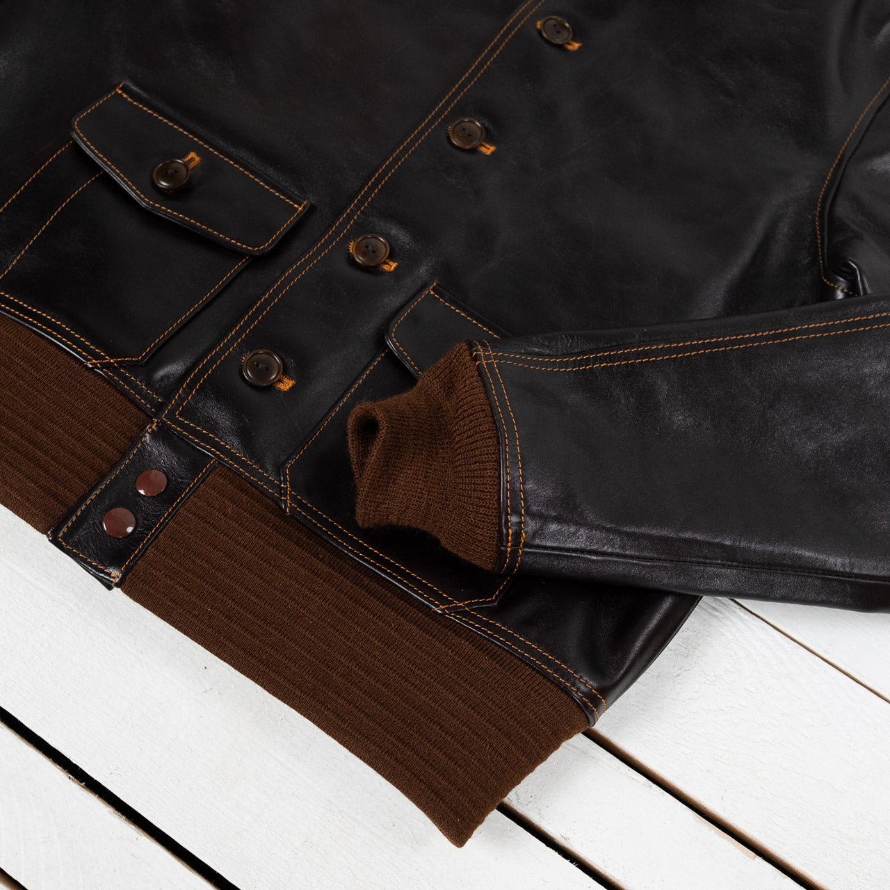 A-1 Flight Jacket Seal Brown