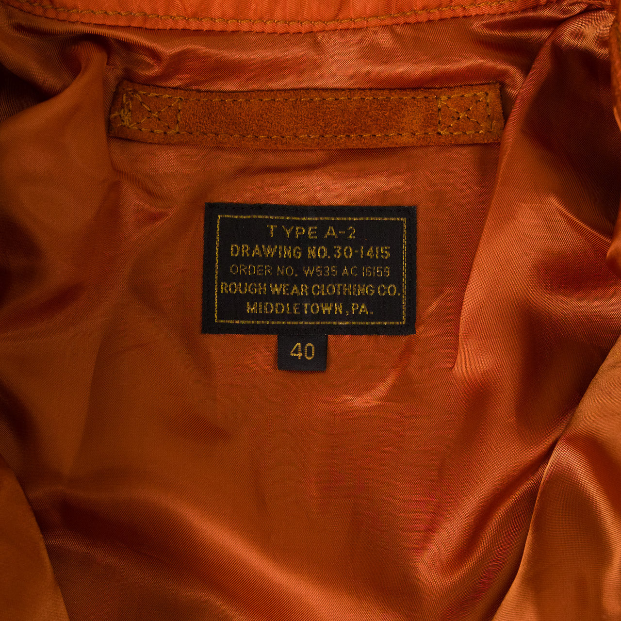 Suede Horsehide A-2 Flight Jacket Suede Brown