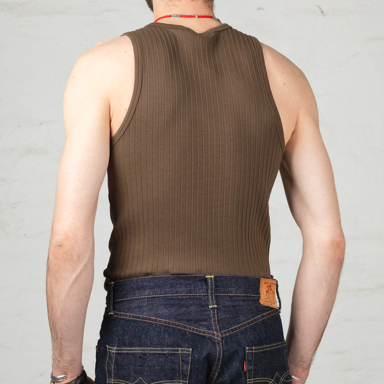 Ribbed Tank Olive
