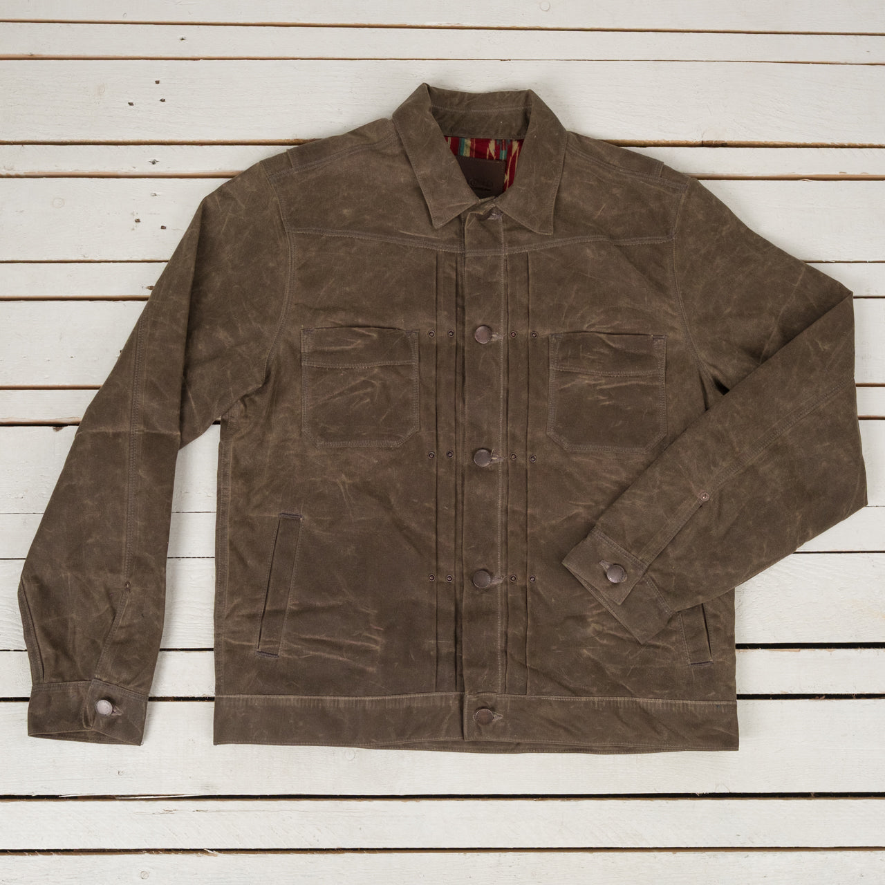 Riders Jacket Waxed Oak
