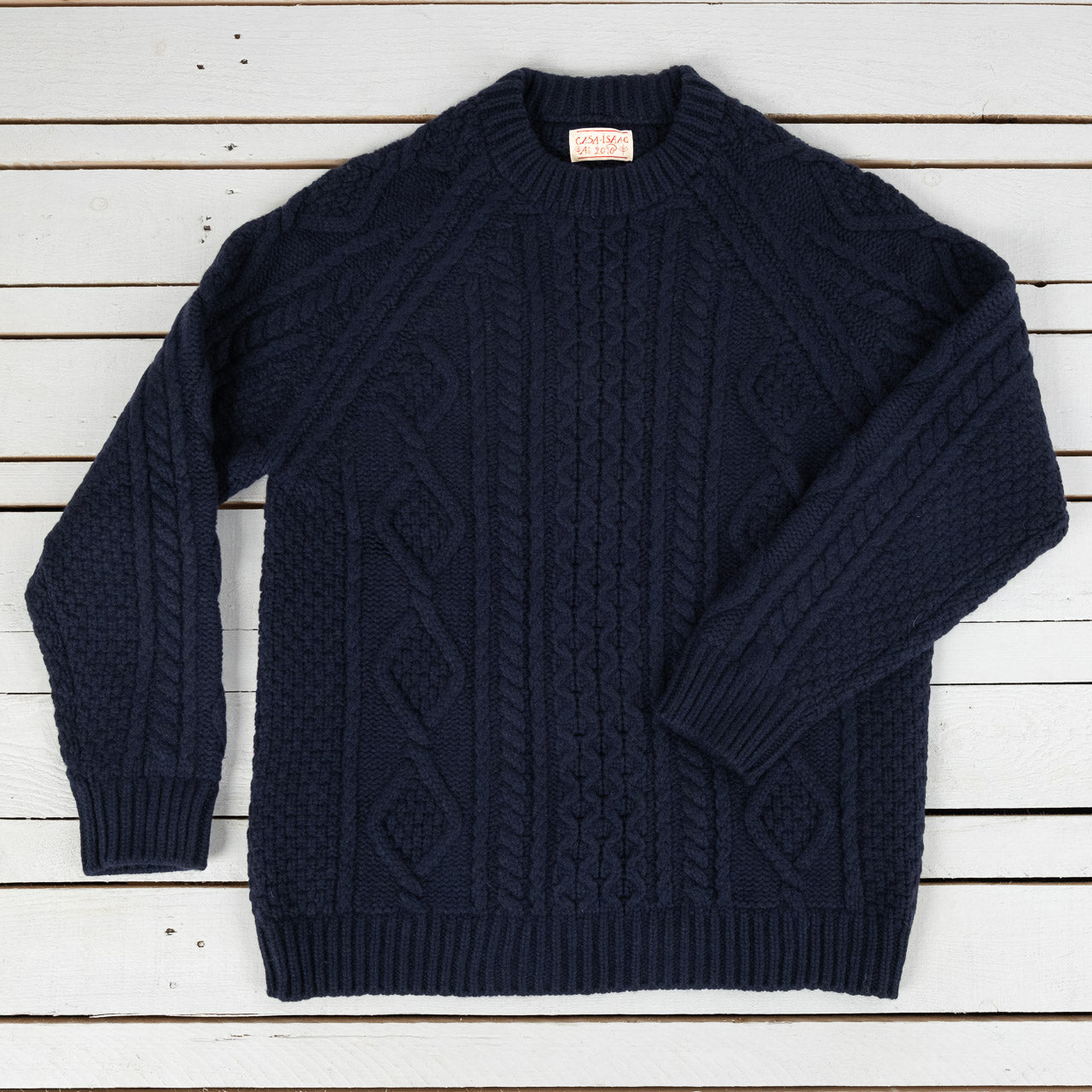 Crewneck Cableknit Blue
