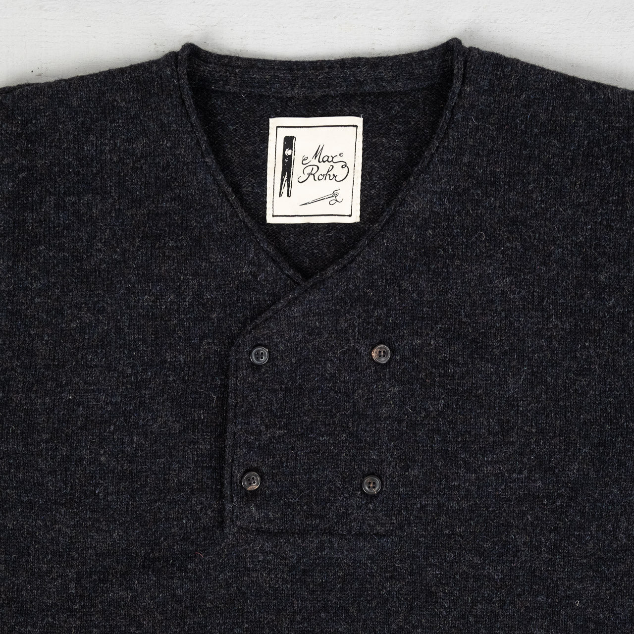 4 Buttons Vest Charcoal