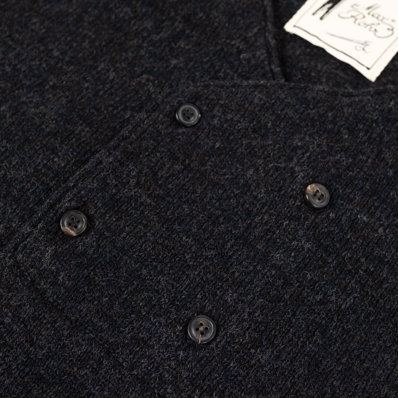 4 Buttons Vest Charcoal
