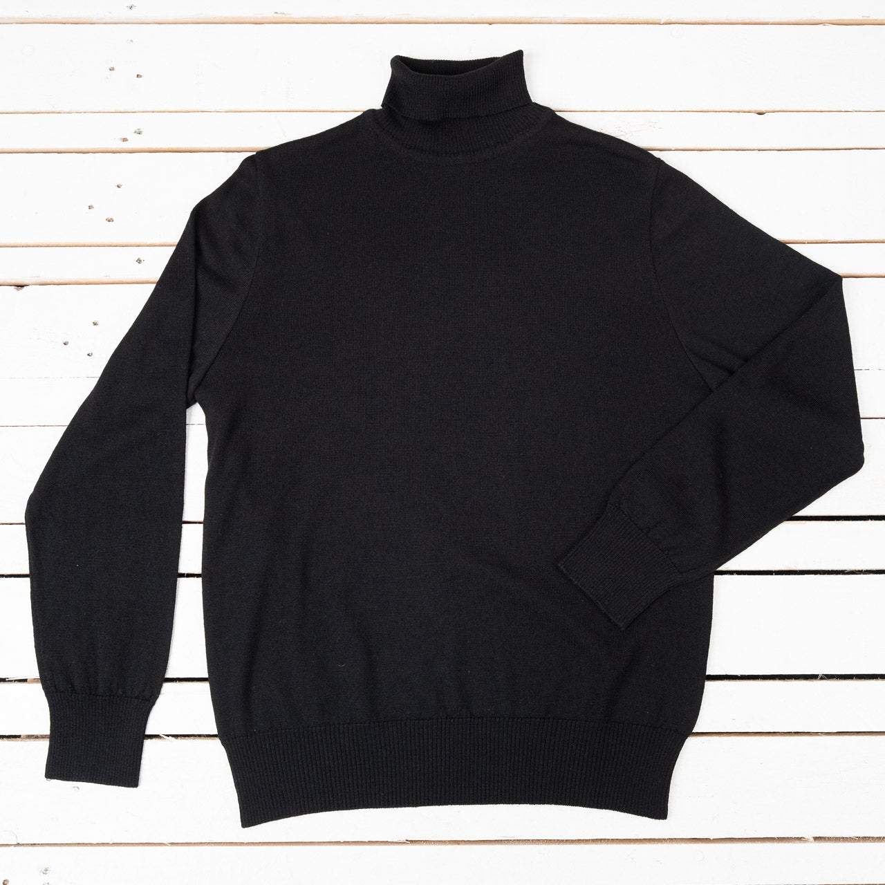 Merino Dolcevita Turtleneck Black