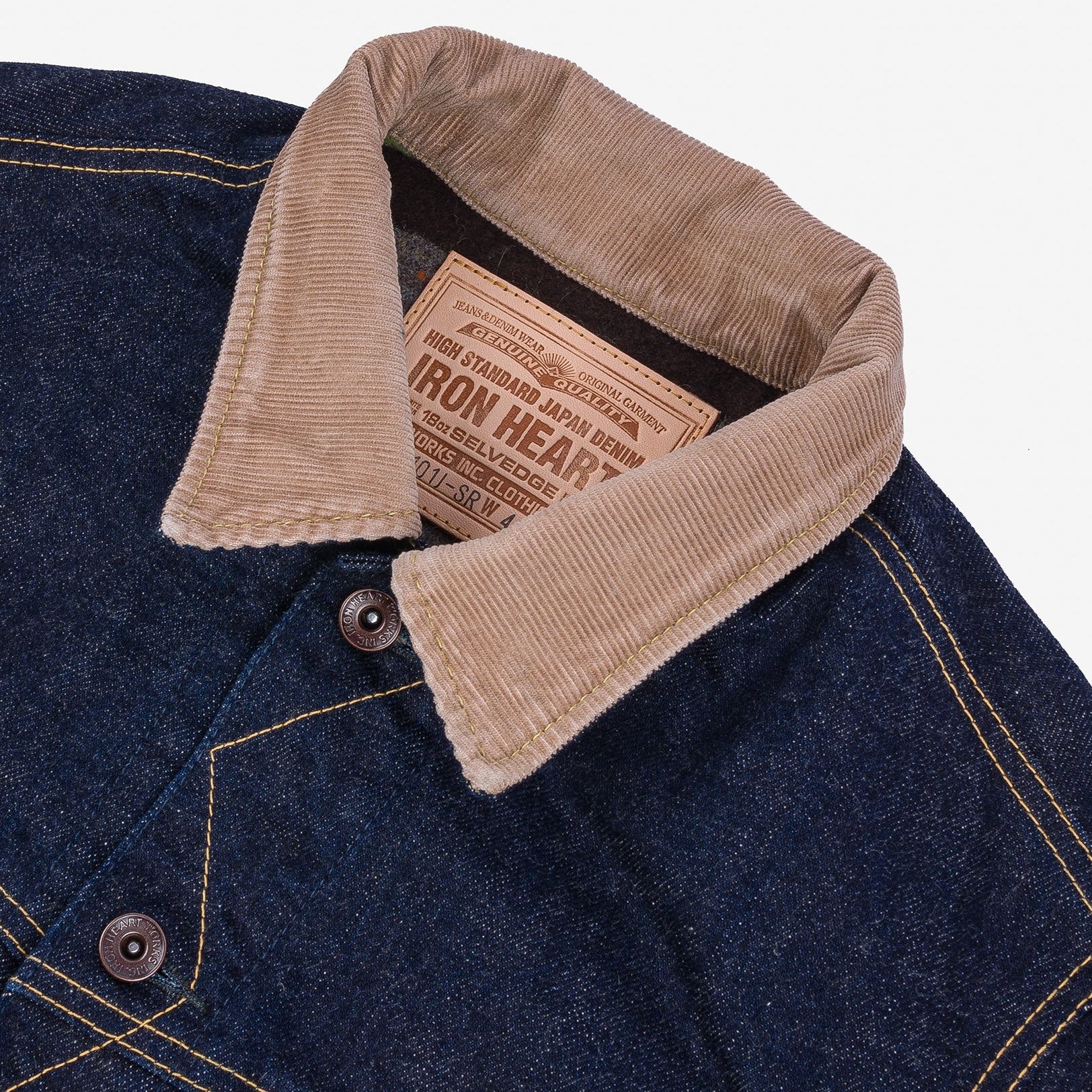 IH-101J-SR 18 oz. Selvedge Denim Storm Rider Jacket Indigo