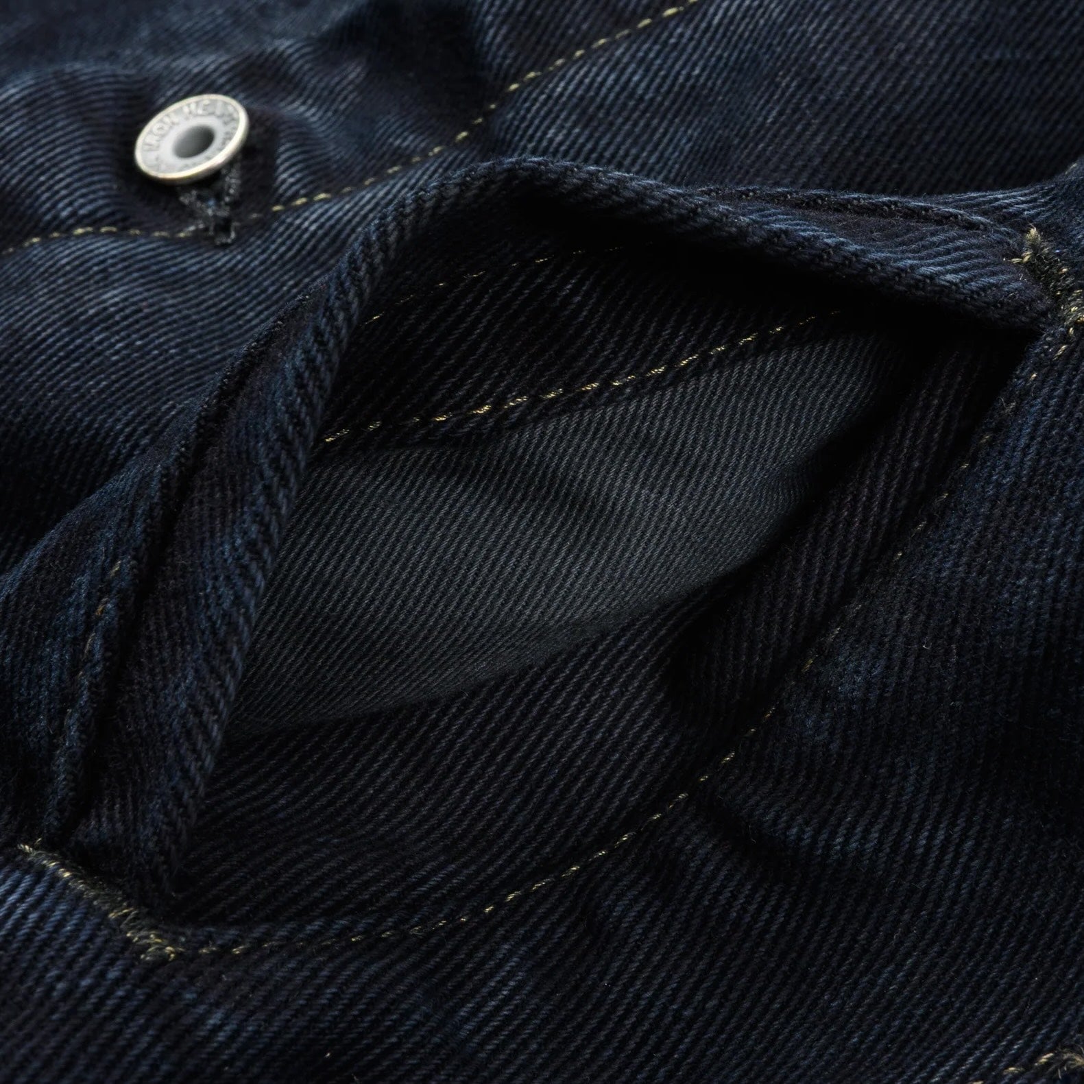 IH-526Lod 19 oz. Left-Hand Twill Type III Jacket Indigo Overdyed Black