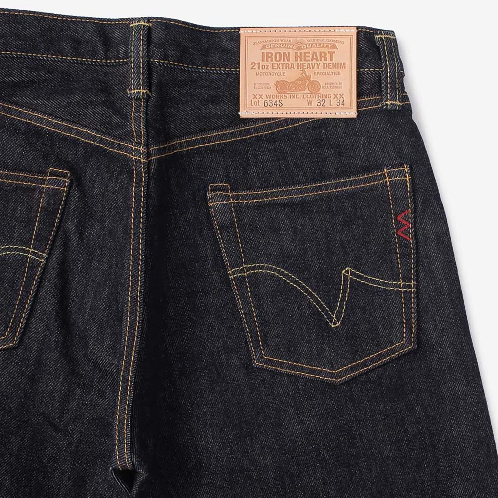 IH-634S 21 oz. Coupe droite Indigo
