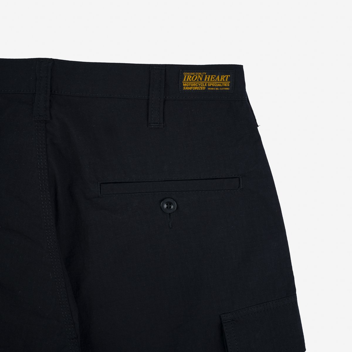 IH-736 Ripstop Cargo Shorts Schwarz