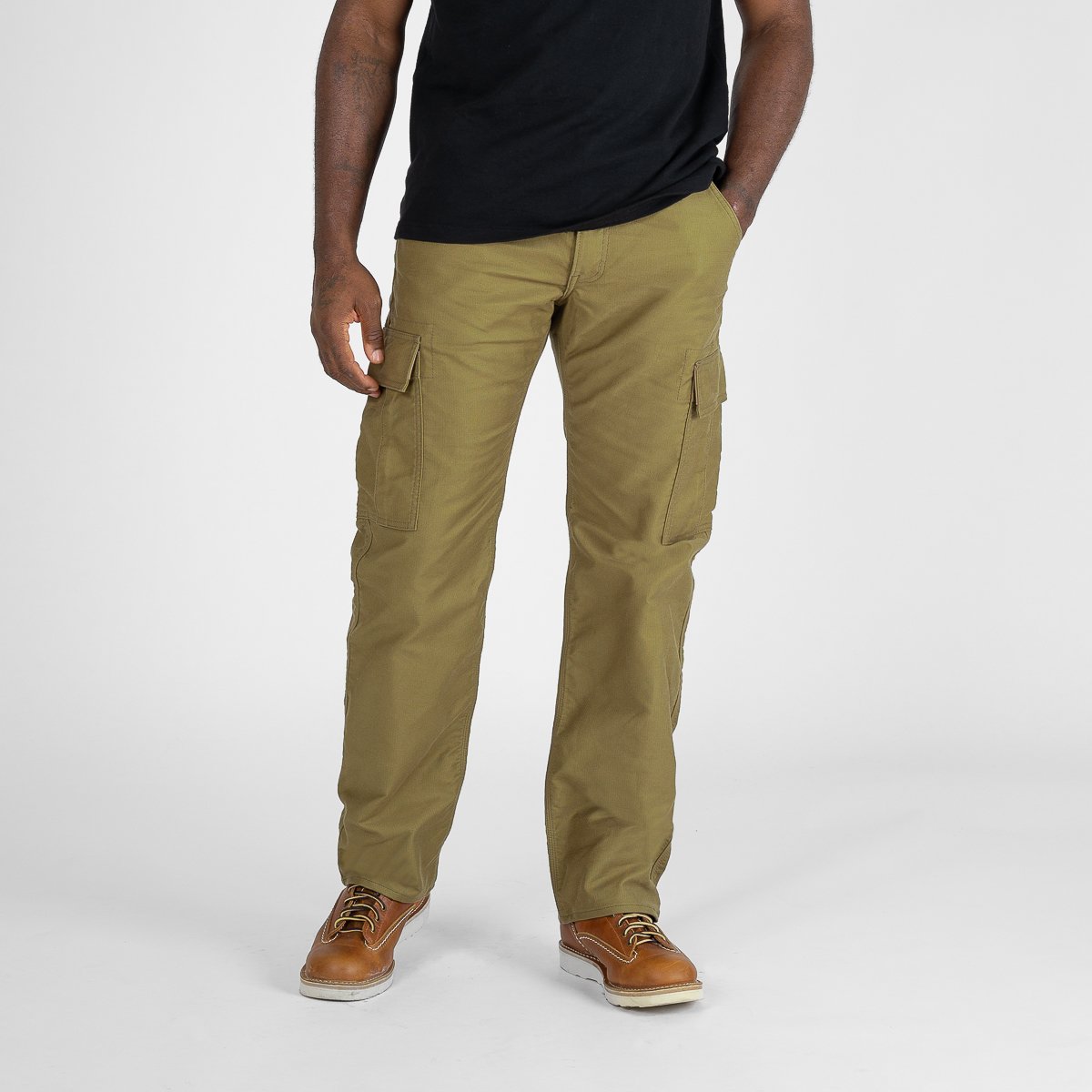 Iron Heart IH-736 Ripstop Cargo Shorts Olive Drab Green