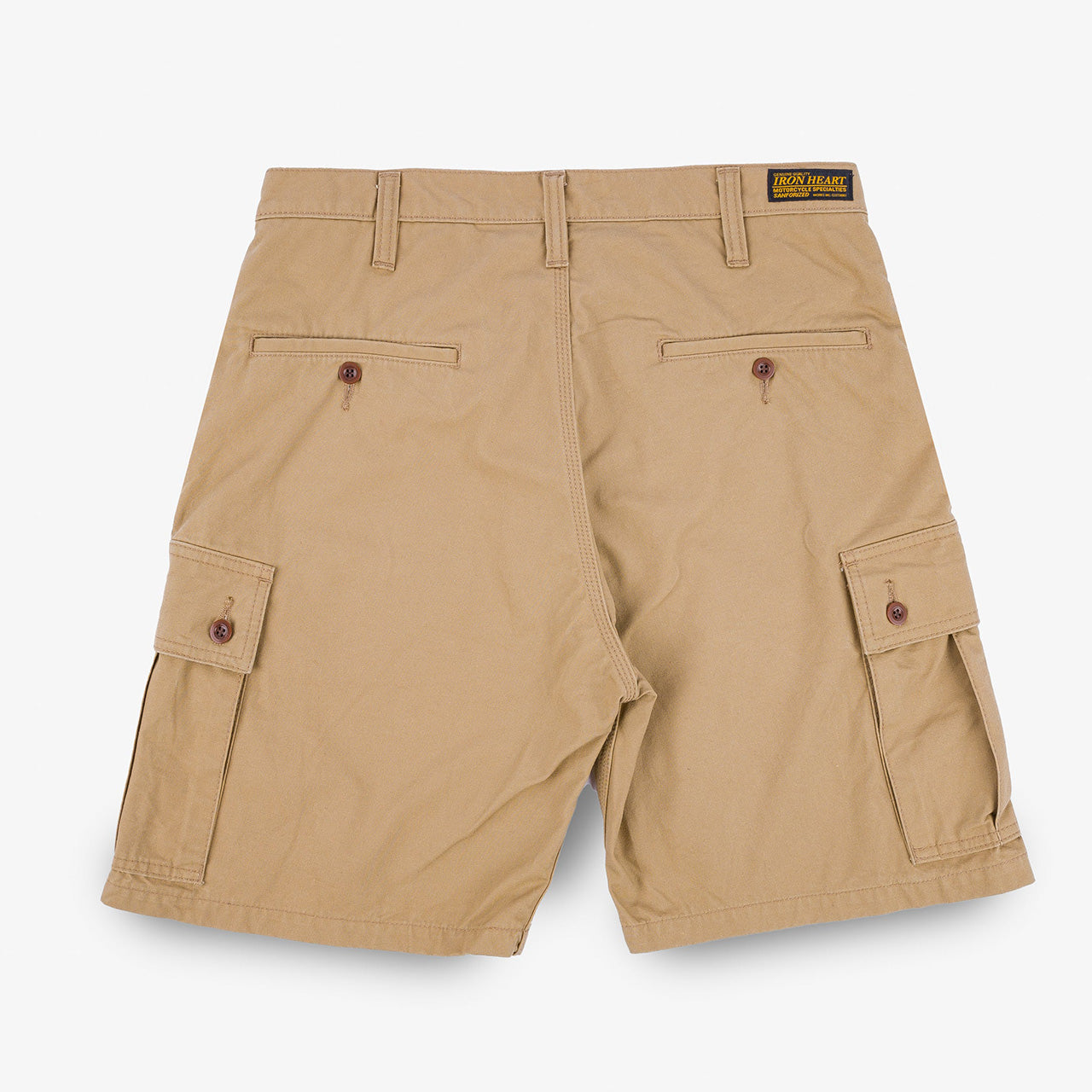 IH-740-BEI 9 oz. Canvas Military Cargo Shorts Beige