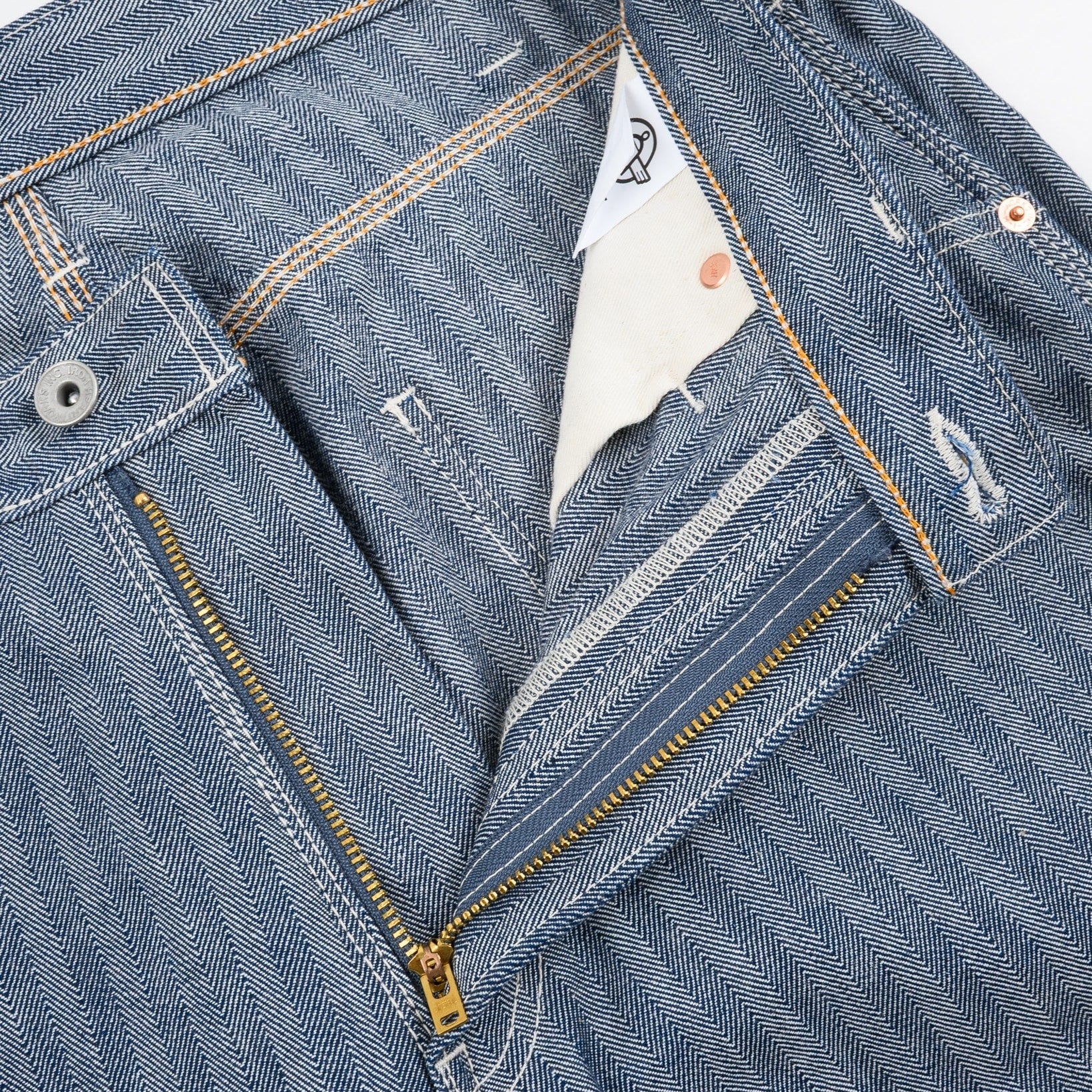 IH-830-IND 10,5 oz. Herringbone Painter’s Pants Indigo