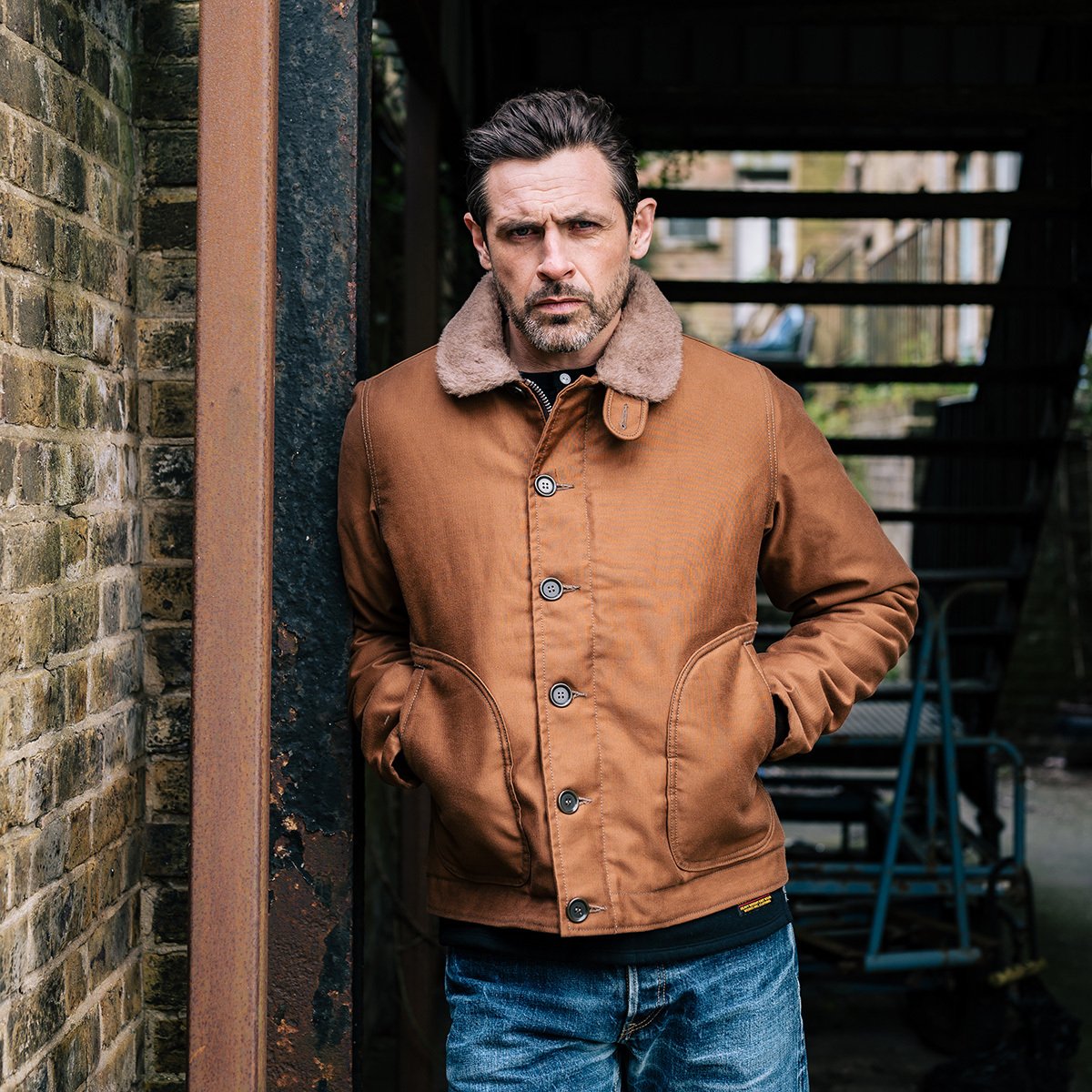 Whipcord N1 Deck Jacket Brown