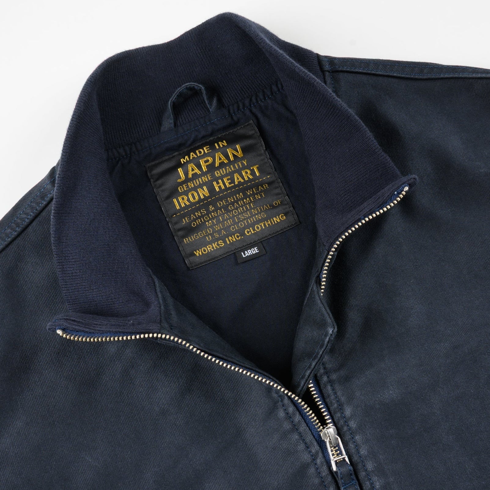 IHM-47-ODG 12oz Whipcord Tanker Jacket, Navy