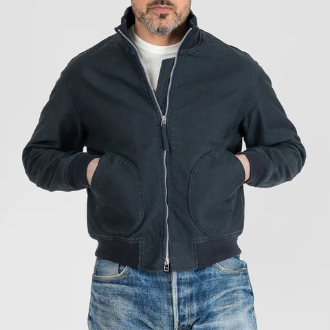 IHM-47-ODG 12oz Whipcord Tanker Jacket Navy