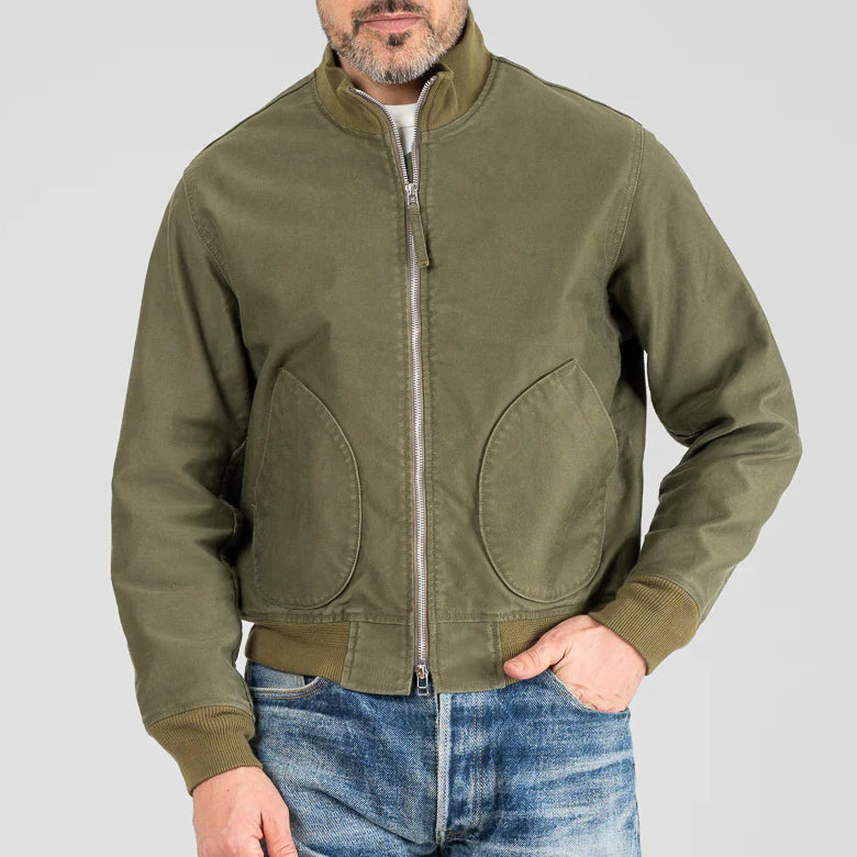 IHM-47-ODG 12oz Whipcord Tanker Jacket Olive Drab Green