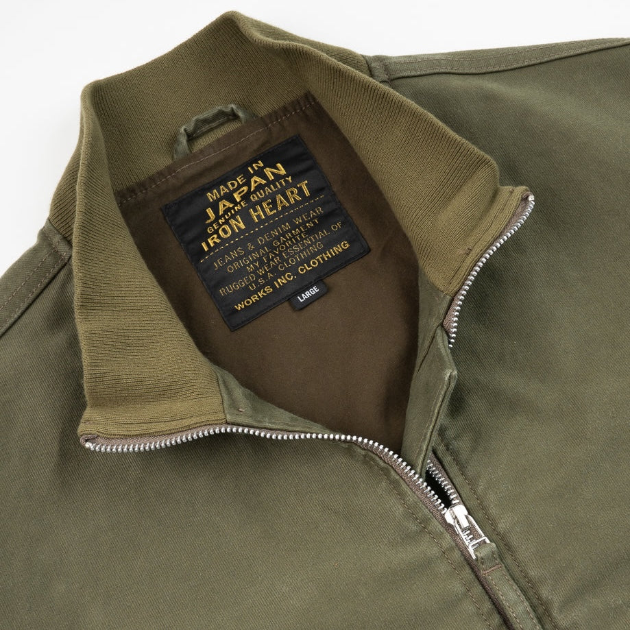 IHM-47-ODG 12oz Whipcord Tanker Jacket Olive Drab Green