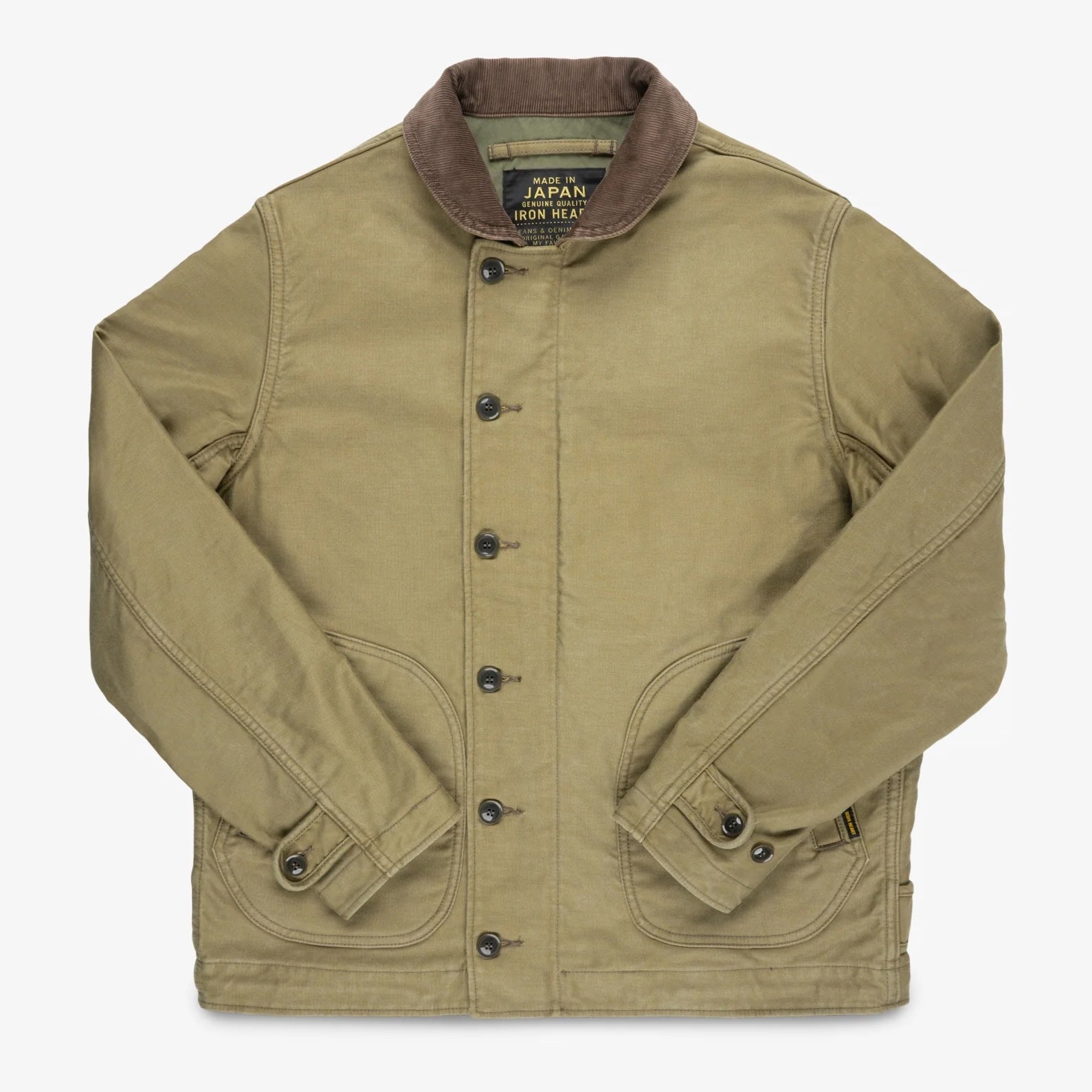 IHM-48-KHA 12oz Whipcord Lightweight N1 Deck Jacket, Khaki