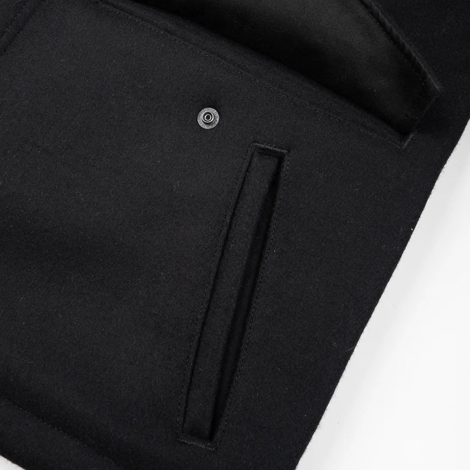 IHM-49-BLK 21oz Melton Wool M65 Field Jacket Schwarz