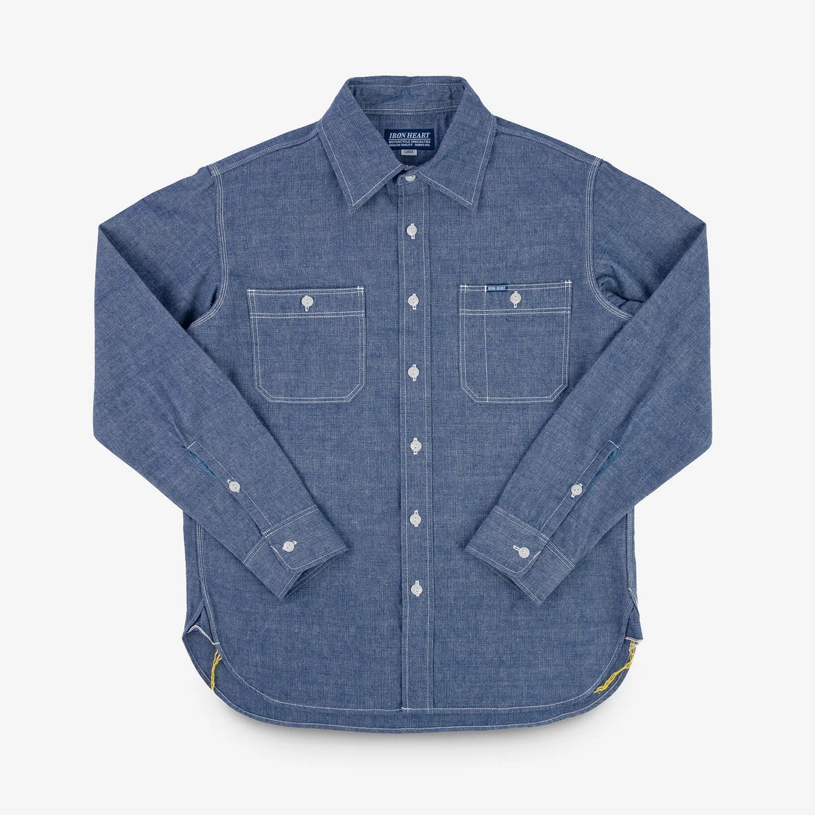 IHSH-21-BLU 10 oz. Chambray Work Shirt