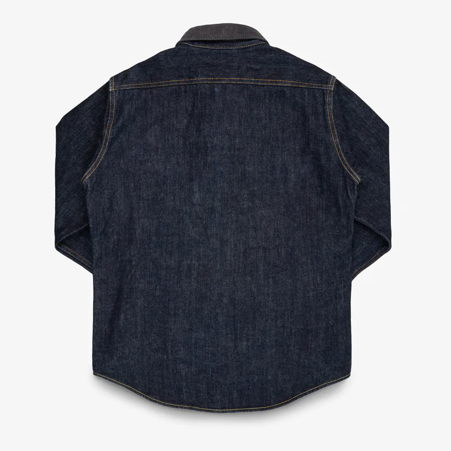 IHSH-427-IND 16 oz. Selvedge Denim CPO Shirt Indigo