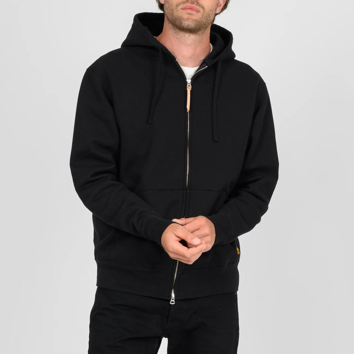 Iron Heart IHSW-10 14oz Ultra Heavy Zip Hoodie Black