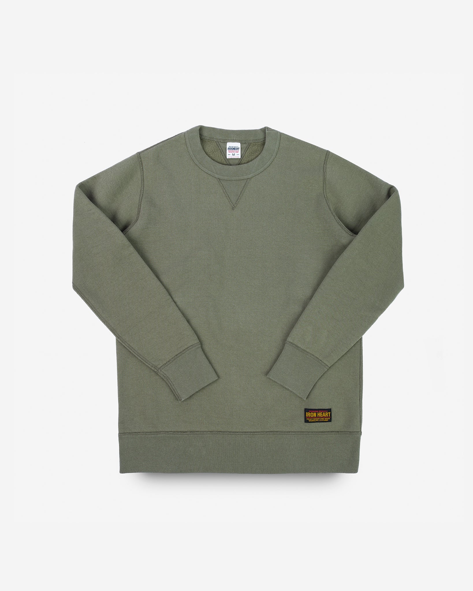IHSW-69L-OLV 14 oz. Ultra Heavy Crew Neck Sweat Olive