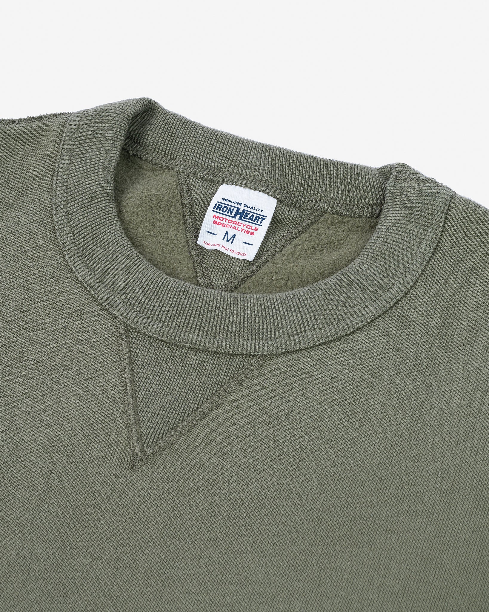 IHSW-69L-OLV 14 oz. Ultra Heavy Crew Neck Sweat Olive