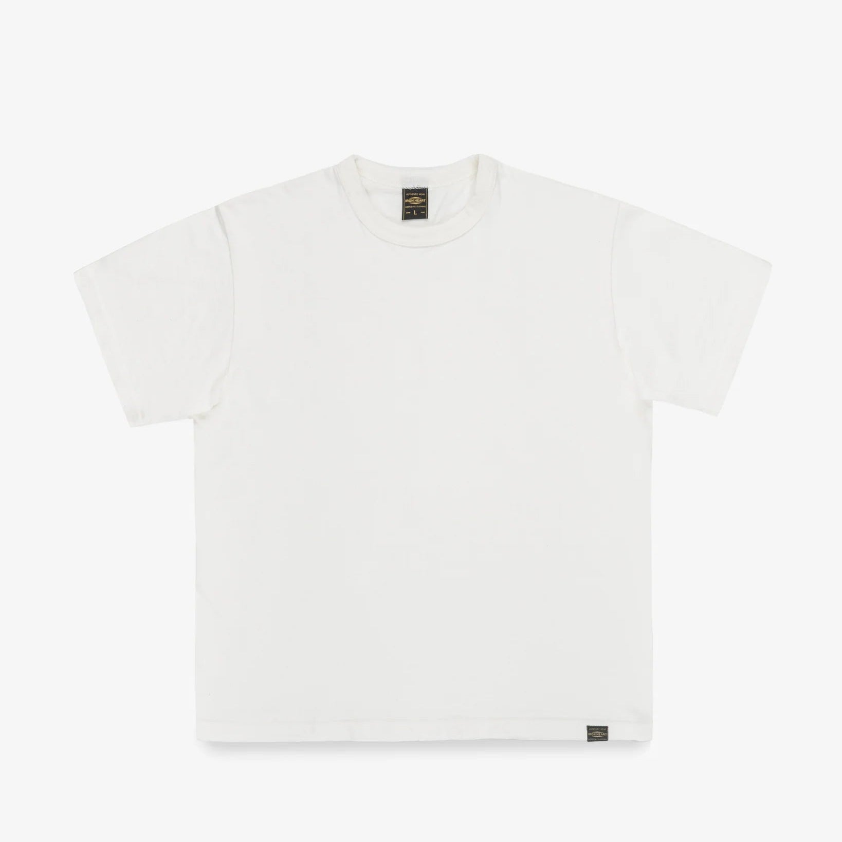 IHT-1610-WHT 6,5 oz. Loopwheel Crew Neck T-Shirt Weiß